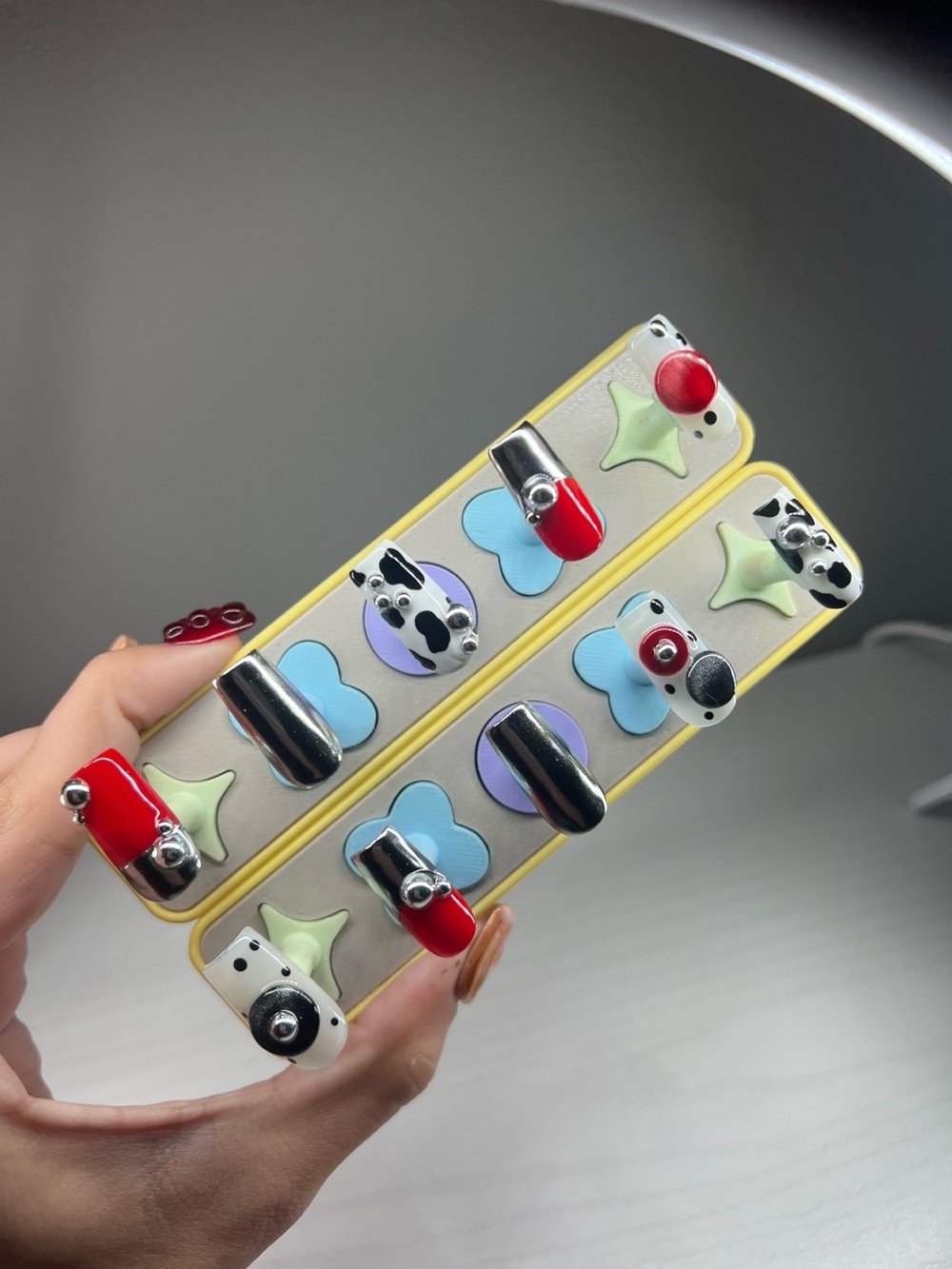 Hand-Painted Press-On Nails | Size Small